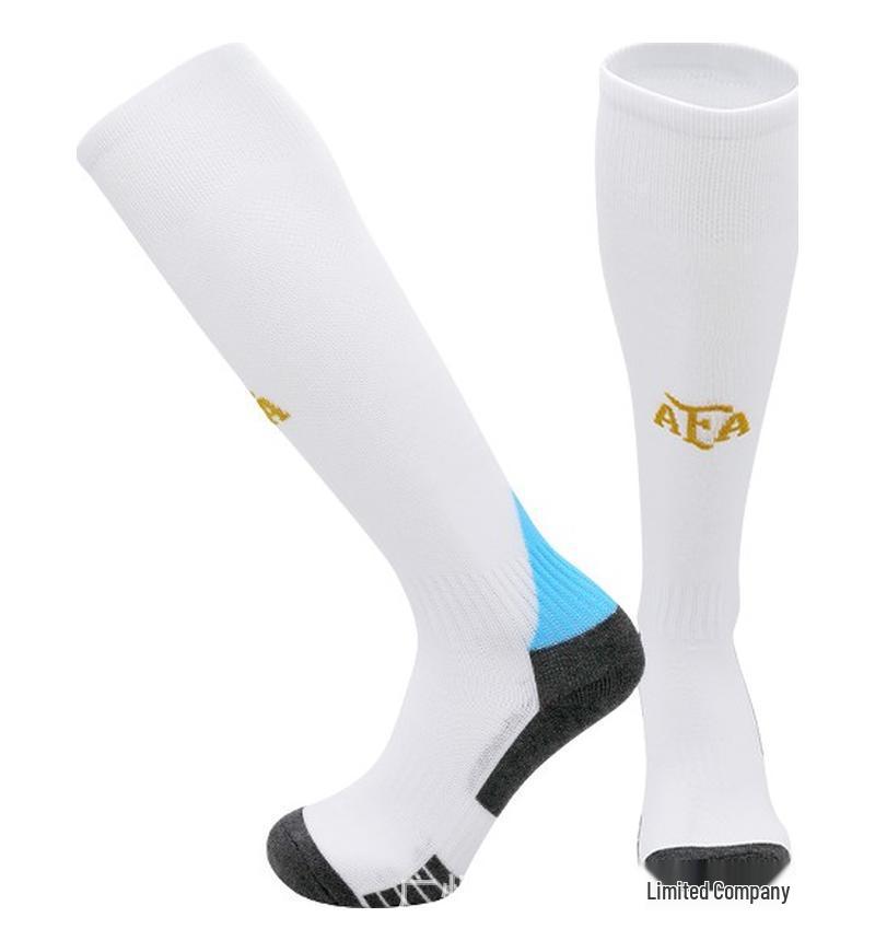 World Cup Over-the-Knee Football Socks - Argentina & Miami Barca Design for Adults & Kids
