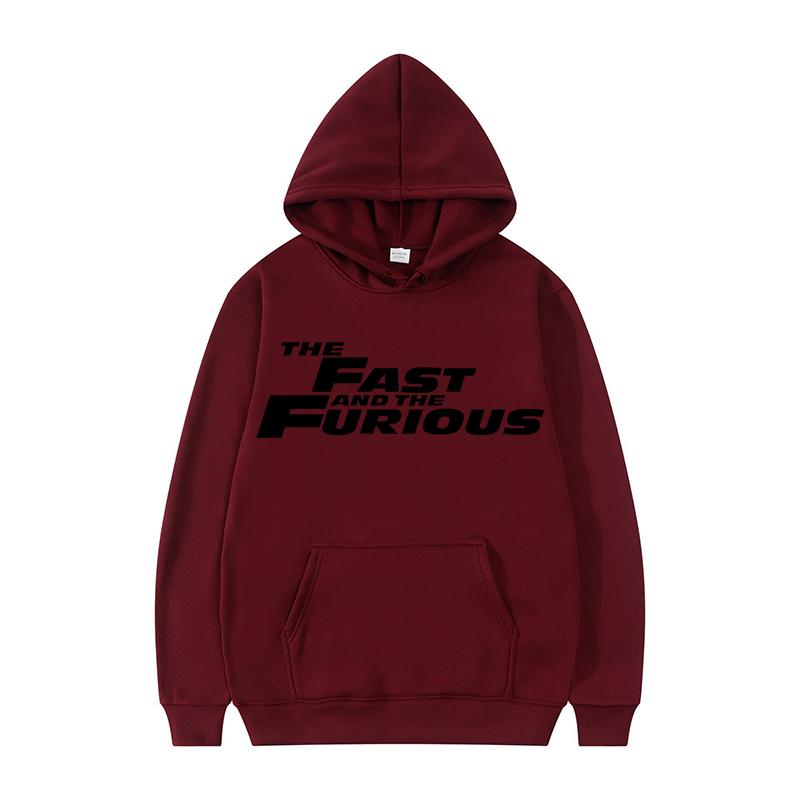 

Форсаж і люті толстовки. Чоловіча мода. Світшоти з принтом із літерами. Жінки. Вуличний одяг Harajuku з капюшоном. S