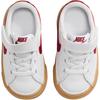 Nike Court Legacy TD White Team Red Gum Baby Sneakers Gum-Yellow DA5382-132