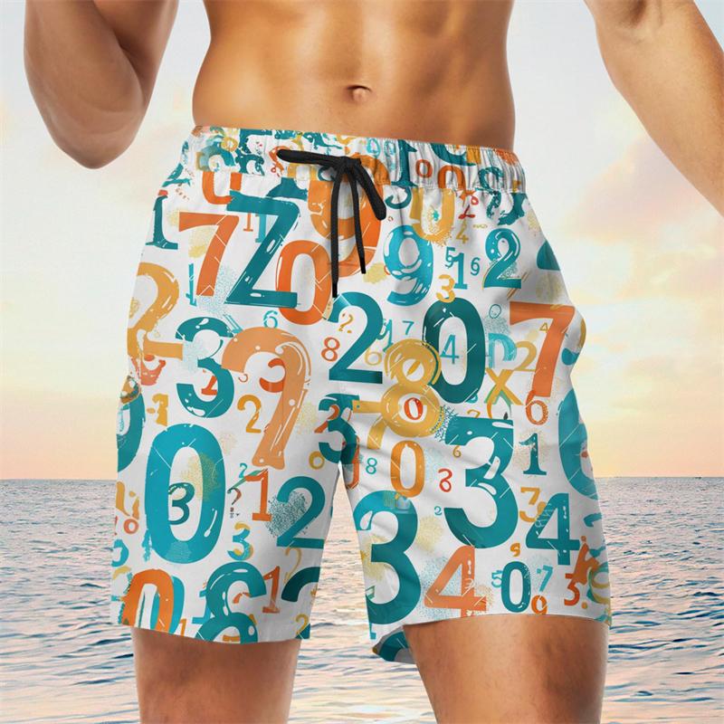 Funny Mathematics Class Graphic Beach Shorts For Men Fashion Summer Vacation 3D Printed Kids Swim Trunks Casual Loose Short Pant