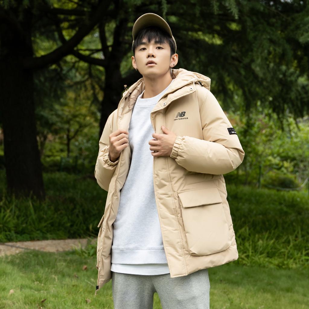 New Balance Windproof Down Jacket Asia Sizing 'Khaki' Unisex AMJ23341-INC