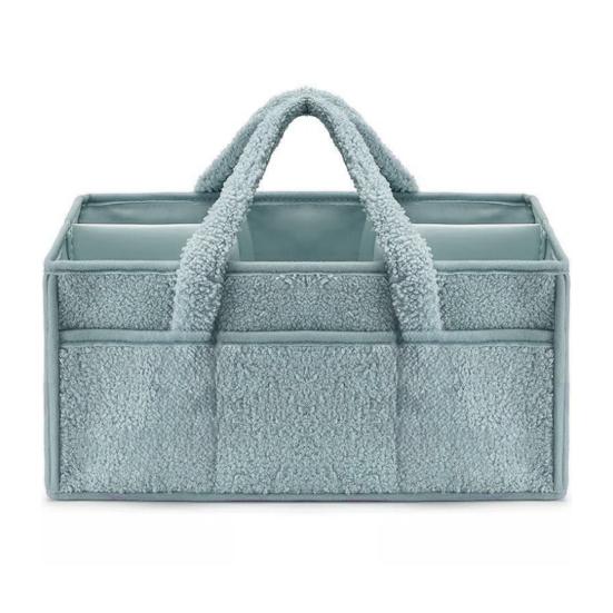 

Корзина для хранения детских подгузников, органайзер с ручкой, большая вместимость, несколько отделений, контейнер для принадлежностей для новорожденных