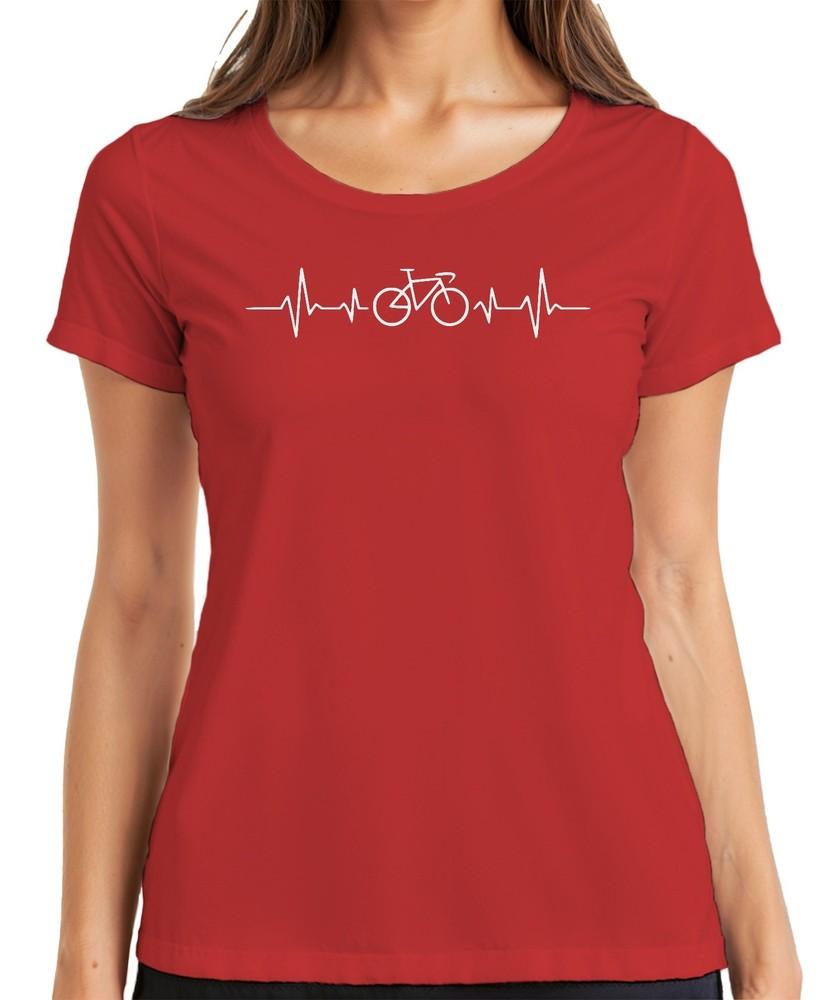 Bicycle Heartbeat Ecg Bicycle Love Pulse Cyclist Road Bike Biker Unisexs Tshirt