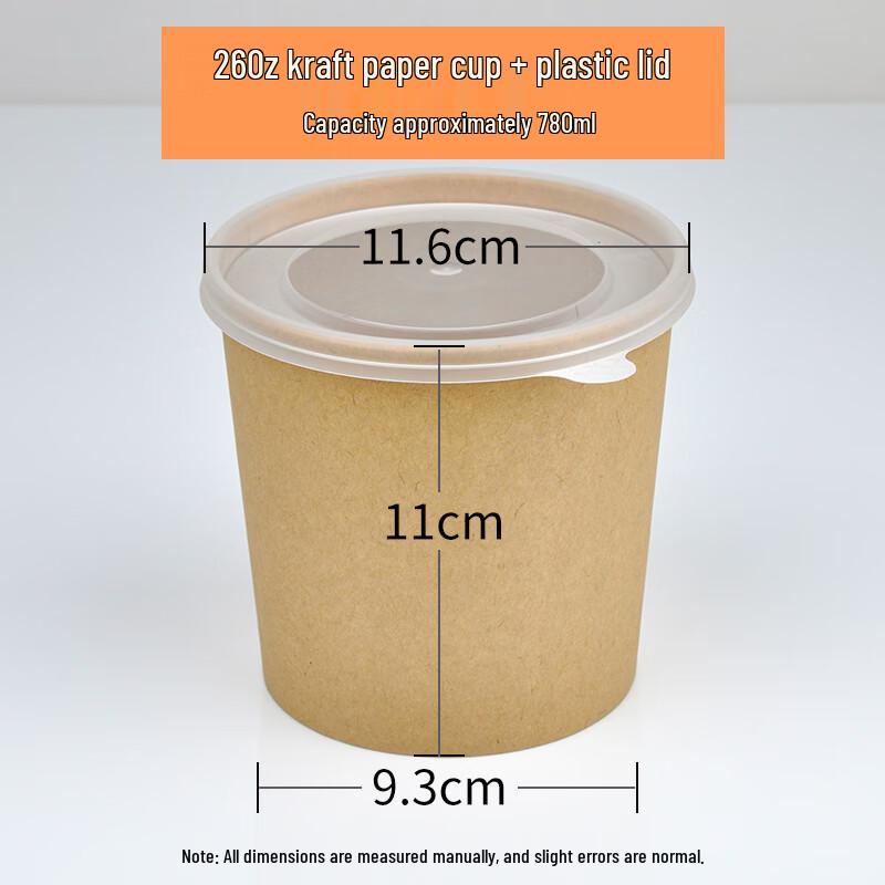 MOLUONA Disposable Kraft Paper Takeout Bowls