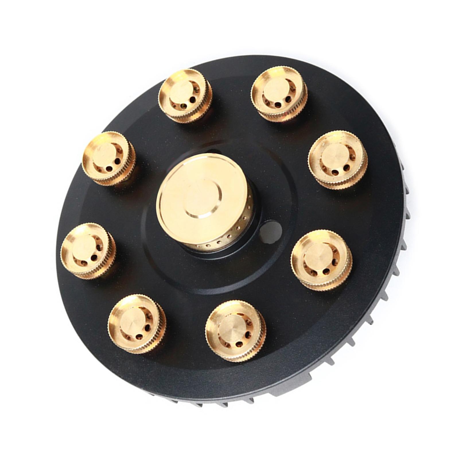 

Мощная девятикамерная горелка пламени Бытовая газовая плита Сборка горелок Газовые горелки Форсунка Головка плиты Аксессуары для газовой духовки чёрный