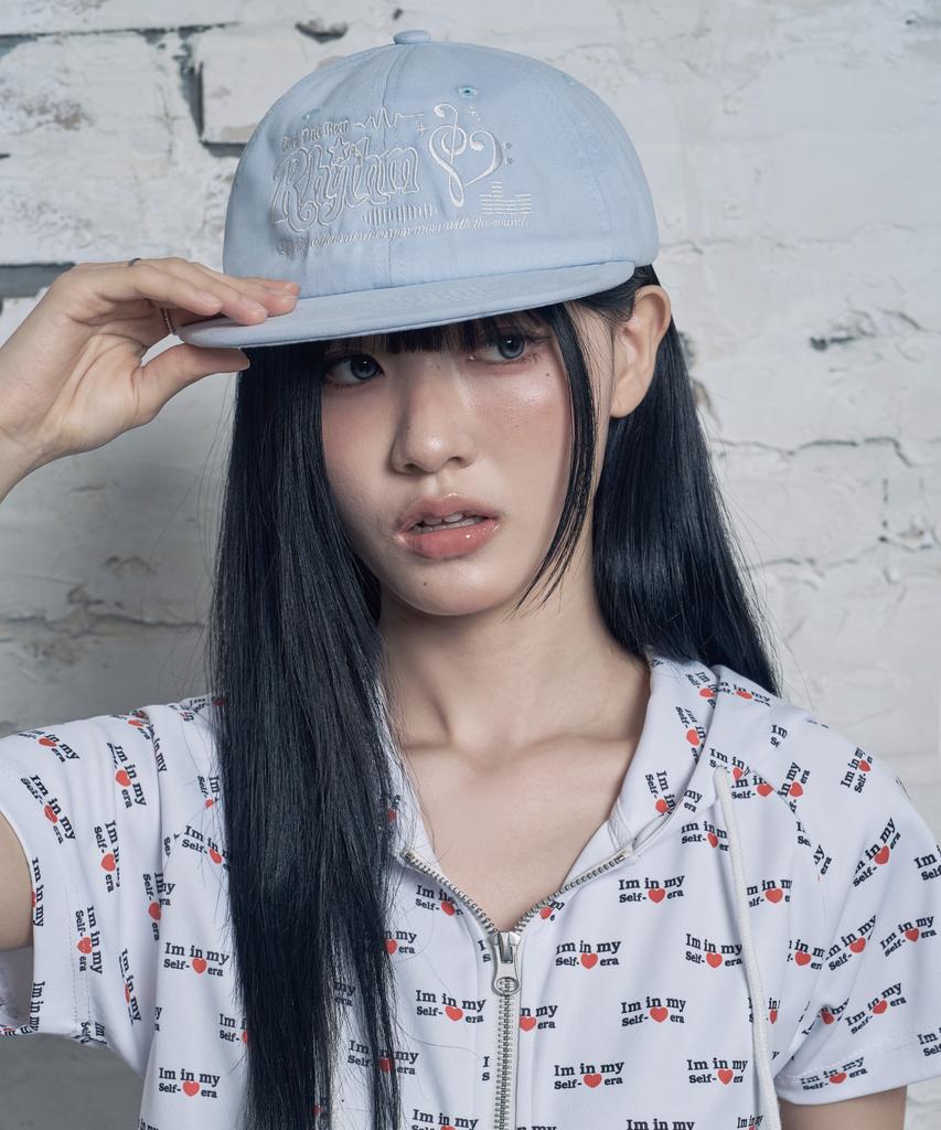 VENHIT Heart Rhythm Flat-Brimmed Cap_Blue