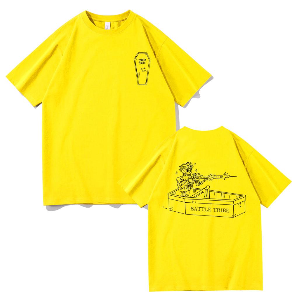 Forward Observations Group Battle Tribe From The Grave Pull Over Print Tshirt Vintage Skeleton T Shirts Male Oversized Tshirt