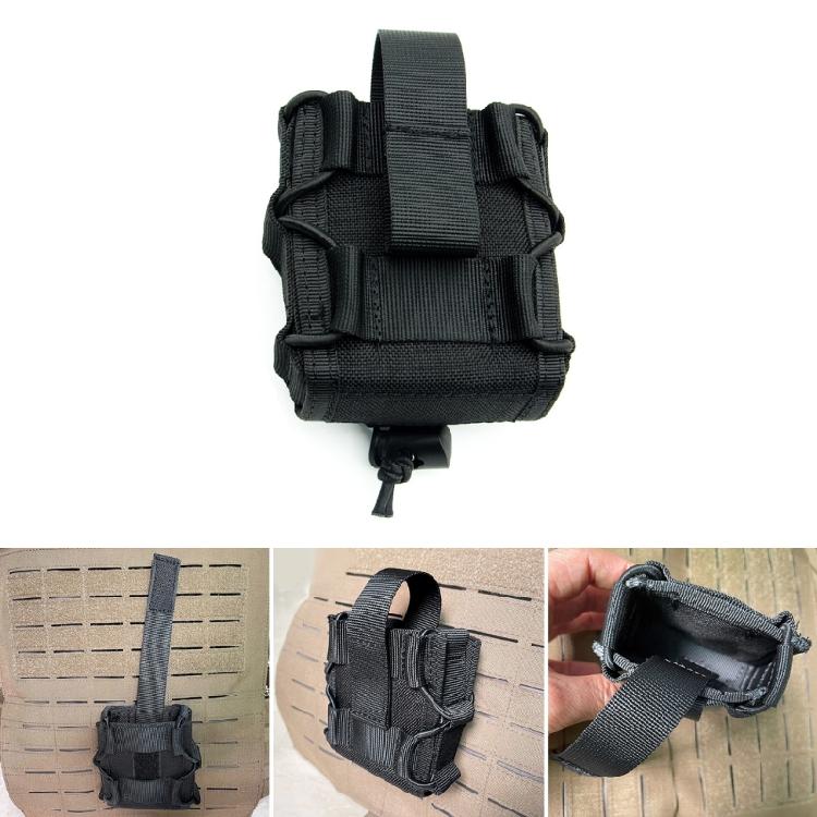 Open Top Nylon Handcuff Pouch Waist Belt Bag Handcuff Holder Hunting Accessory