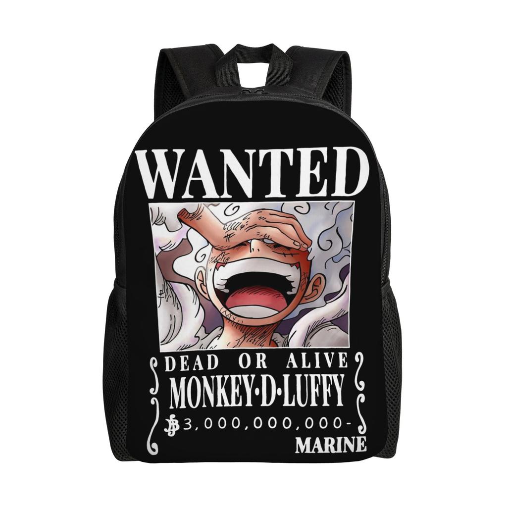 Best All Characters Anime Backpack for Men Women Student Work Daypack Pirate Flag One Piece College Shoulder Bag Lightweight