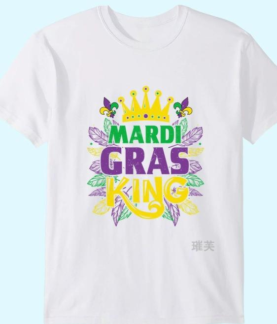 Mardi Gras Cruise Squad Tee Purple Green Gold Mask Anchor Graphic Unisex Carnival Party Top