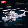 Non-Toxic 482Pcs Air Force Ah1Z Aircraft Plane Helicopter Building Blocks Military War Series Model Bricks With Figures Diy Toys For Kids