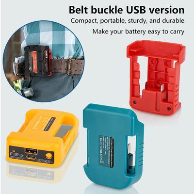1PC DIY Accessories For Makita 18V With USB With Type-C Battery Holder BL1840 BL1850 BL1860 Charger Adapter Fast Charging