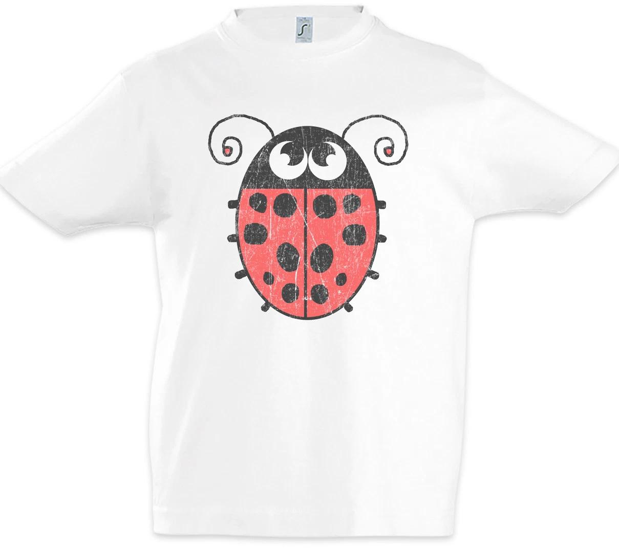 Ladybug I Boys kids boys T-Shirt Toon Cartoon Drawing Bug Point Points 100