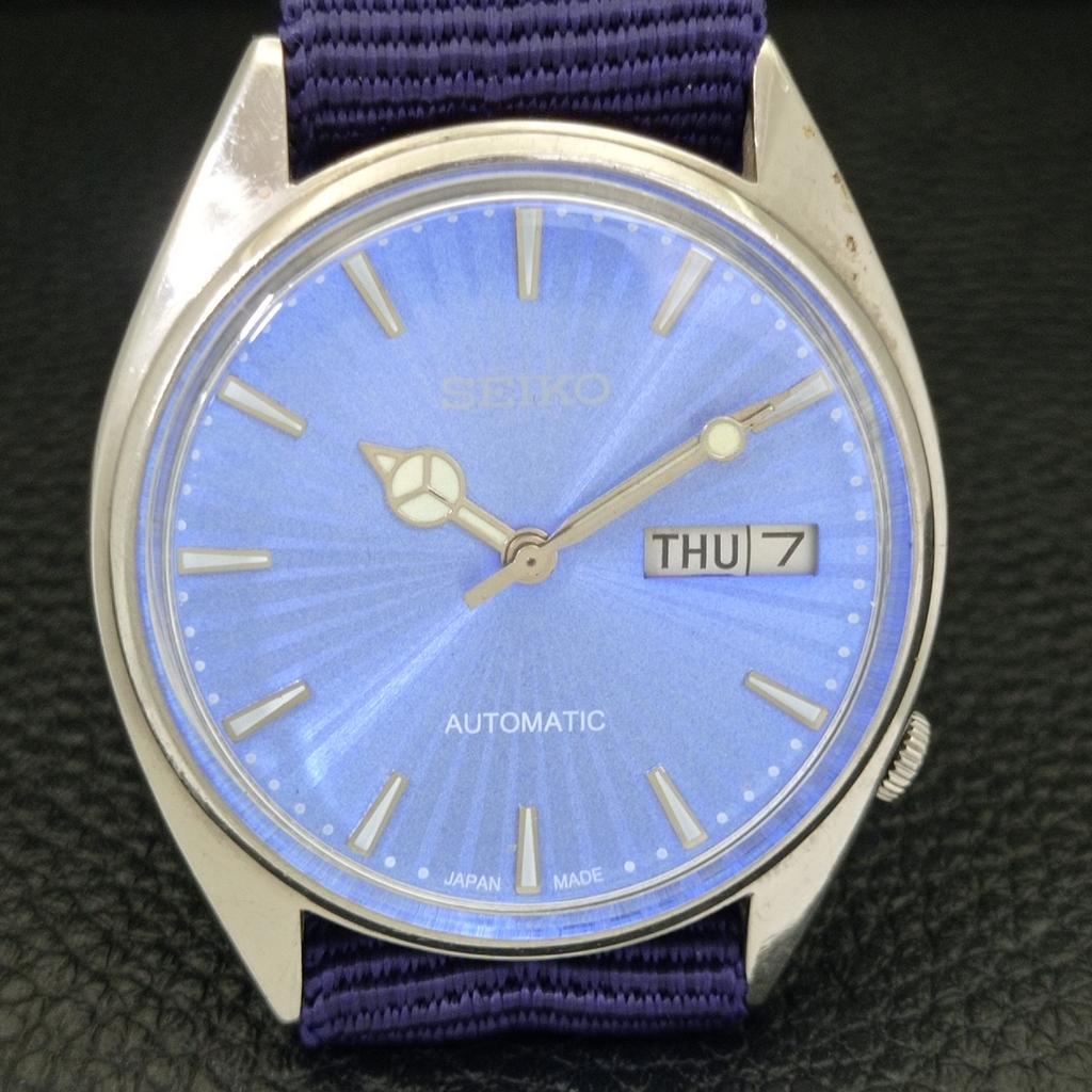 AUTOMATIC 6319A VINTAGE SEIKO JAPAN MENS SKY BLUE COLOR DIAL WATCH a701440-5 R206b-a701440
