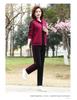 Women's Spring/Fall Casual Sportswear Set: Loose Fit Long-Sleeve Jacket & Sweatshirt, Plus Size, 2-Piece for Middle-Aged & Elderly