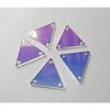 50pcs Sew On AB Crystal Rhinestones Irregular Acrylic AB Beads, Sew On Stones Crystal Strass (AB, Triangle 25MM)