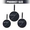 3 Piece Nonstick Skillets Set With Handle For Pancakes Crepes And Breakfast Cooking Aluminum Frying Pan Kitchen Cookware
