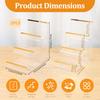 2Pcs 3/4 Tier Acrylic Display Stand Organiser With Fence Effortless Maintenance Compact Clear Purse Display Shelf for Countertop