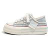 Canvas shoes for women 2025 new summer thick soled lazy one foot, half drag casual versatile breathable women's shoes