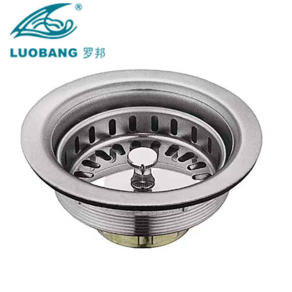 SS Sink Strainer Universal Stainless Steel 304 Customize Kitchen Sink Basket Strainer Drain (Silver,Brass) серебряный