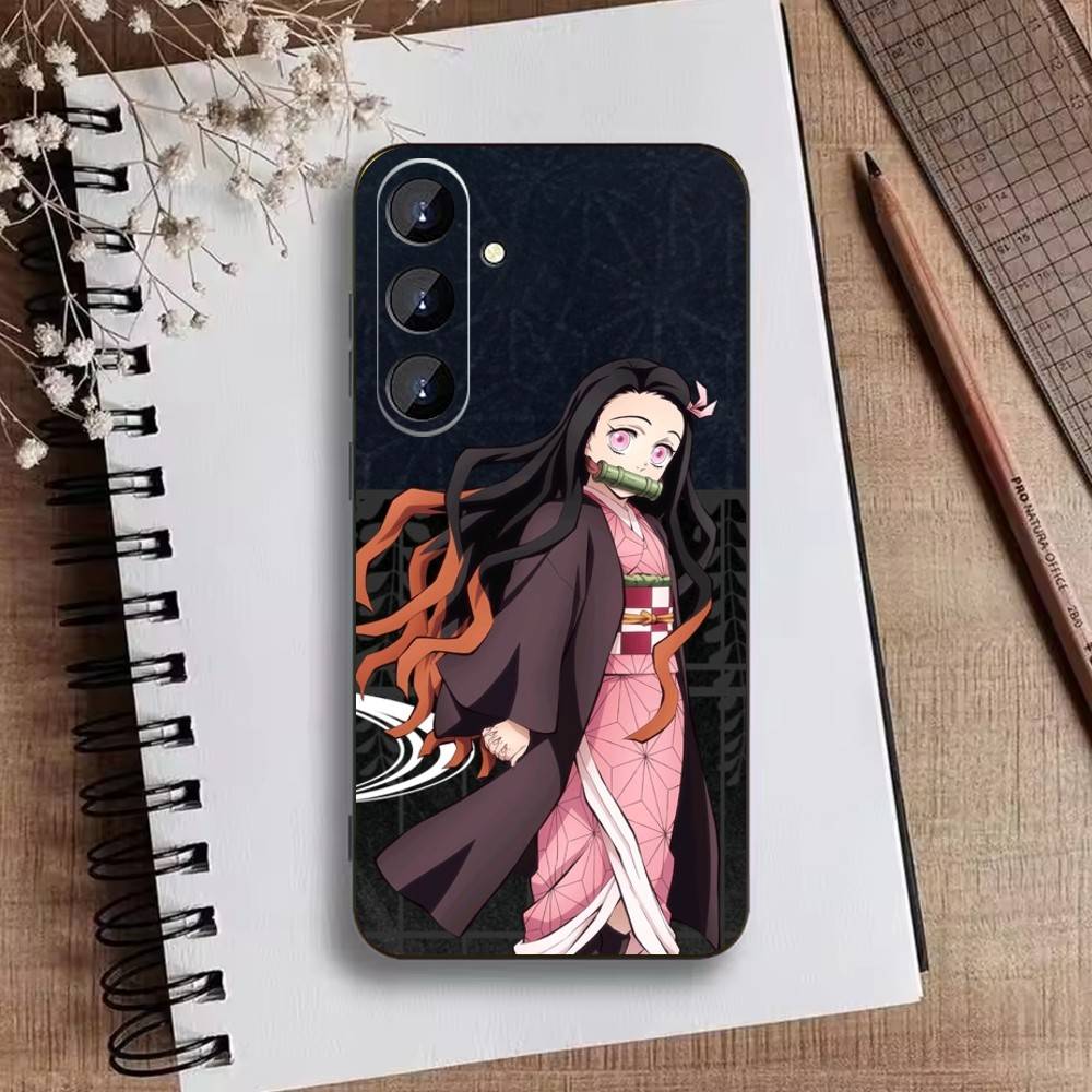 Nezuko I-Kamado Phone Case For Samsung Galaxy A73,A21s,A22,A31,A52,A53,A71,A41Soft Black Shell