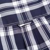 Herren Langarm Colorblock Kariertes Muster Hemden, 100% Baumwolle Regular Fit Business Casual Karomuster Button-down Hemd