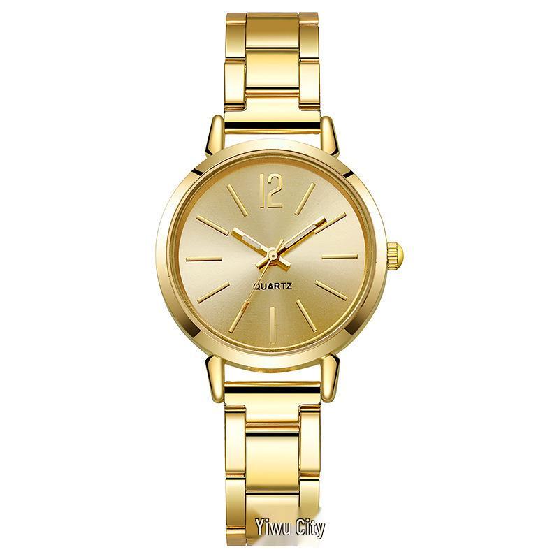 Fashionable Trendy Women's Digital Roman Dial Steel Band Watch