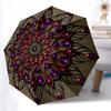 1pc Mandala Artwork Umbrella - Portable Home Essential, Durable Iron Frame with Rod Structure, Fashion Lovers Yy250910090