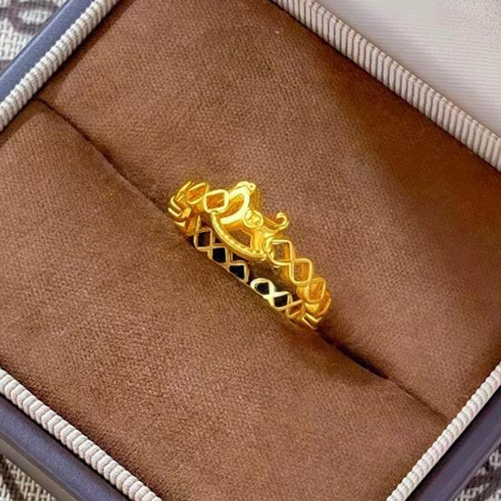 Fingerring Pferdekopf Geld Design Damenring 2026 Jahr des Pferdes Öffnungsverstellbarer Ring Schmuckzubehör