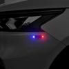 Solar Powered Car Warning Light LED Red-Blue Strobing Signal Solar Flashing Light for Bike Motorcycle Scooters