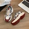New Women Vintage Sneakers Casual Outdoor Personalized Design Shoes Comfortable Lace Up Platform Running Sneakers Sports Shoes
