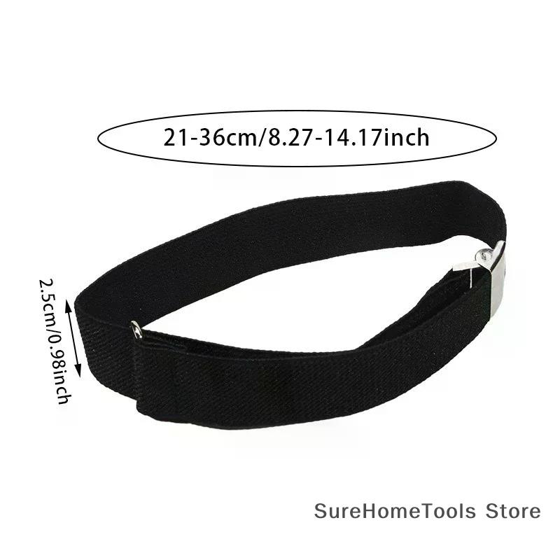 1 Pair Business Elastic Adjustable Shirt Sleeve Garter Anti-Slip Arm Band Cuff Holder Men Women Office Formal Wear