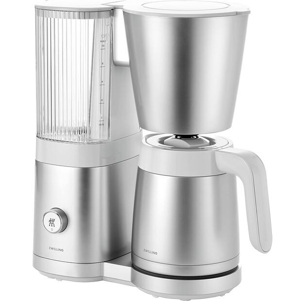 Кофеварка Zwilling Enfinigy 1,25 л серебристый/белый (1022565)