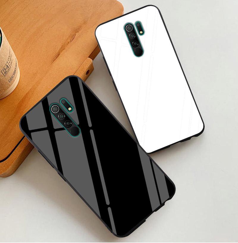Tempered Glass Case for Xiaomi Redmi 9 9A 8 8A Mi Note 10 Lite Ultra Pro Cover Redmi Note 9S 9 Pro Max 9T SE 8 8T 7 Hard Case