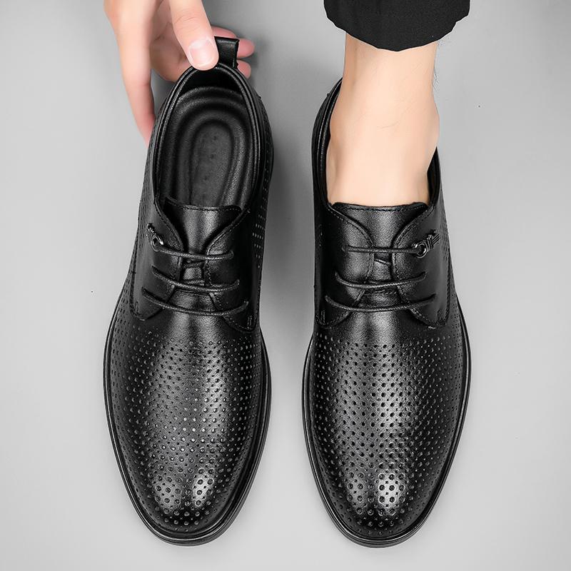 Genuine Leather  Men Shoes Design  Fashion Slip On Soft Flat Casual Men Shoes Adult Male Footwear Handmade Breathable Shoes