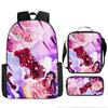 Animation ONE PIECE schoolbag three-piece play peripheral backpack large capacity middle school student outdoor campus computer bag