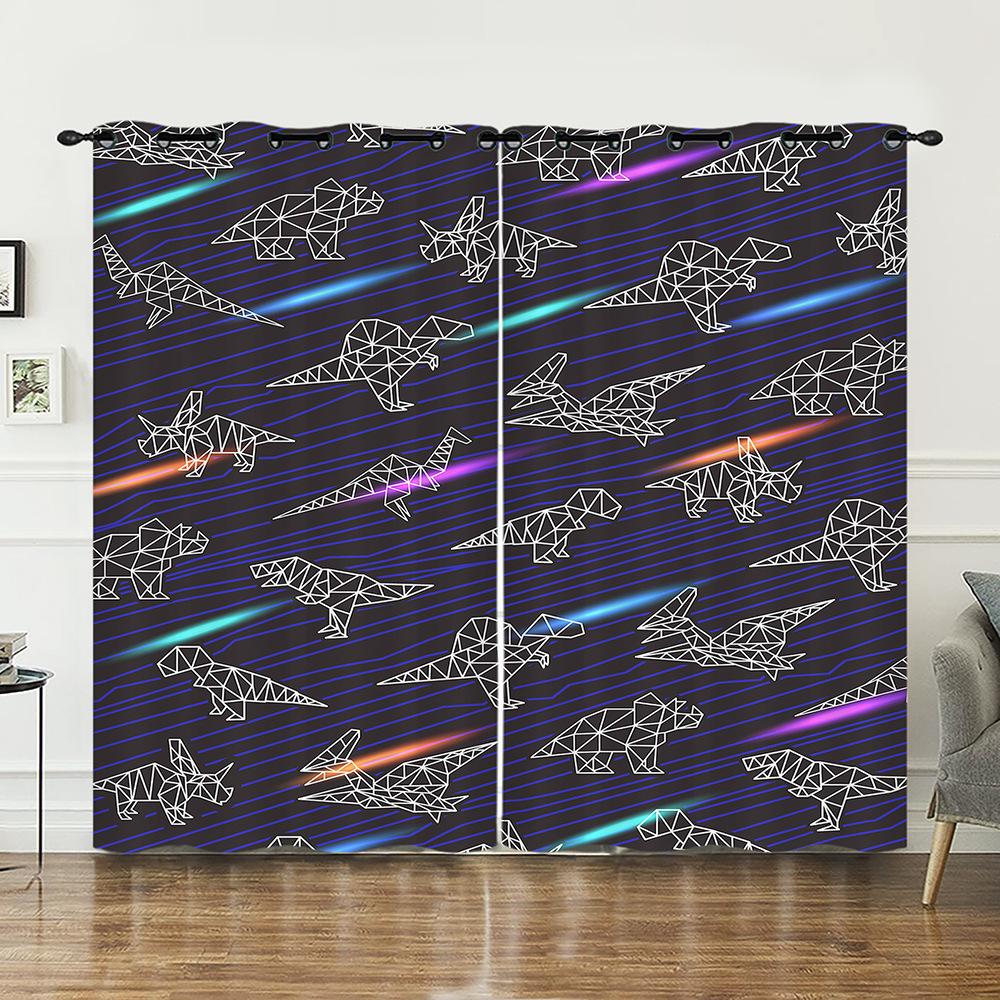 Curtain Spring Floral Cute Cartoon Animal Series Digital Printing High Density Blackout