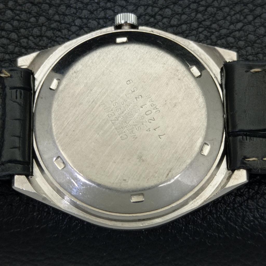 GEBRAUCHTE VINTAGE CITIZEN AUTOMATIC 8200 JAPAN HERRENUHR MIT GOLDFARBIGES ZIFFERBLATT a434854-2 R123-a434854