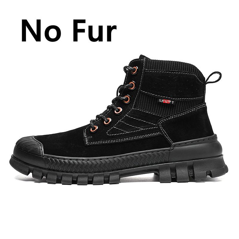 Men Desert Boots Mens Working Safty Shoes  Sewing Boots Men Shoe Boots Men Winter Plush Snow Boots Tooling