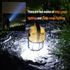 Rechargeable LED Camping Light Super Bright Portable Light Flashlight Waterproof Lantern Support Long Distance Lighting
