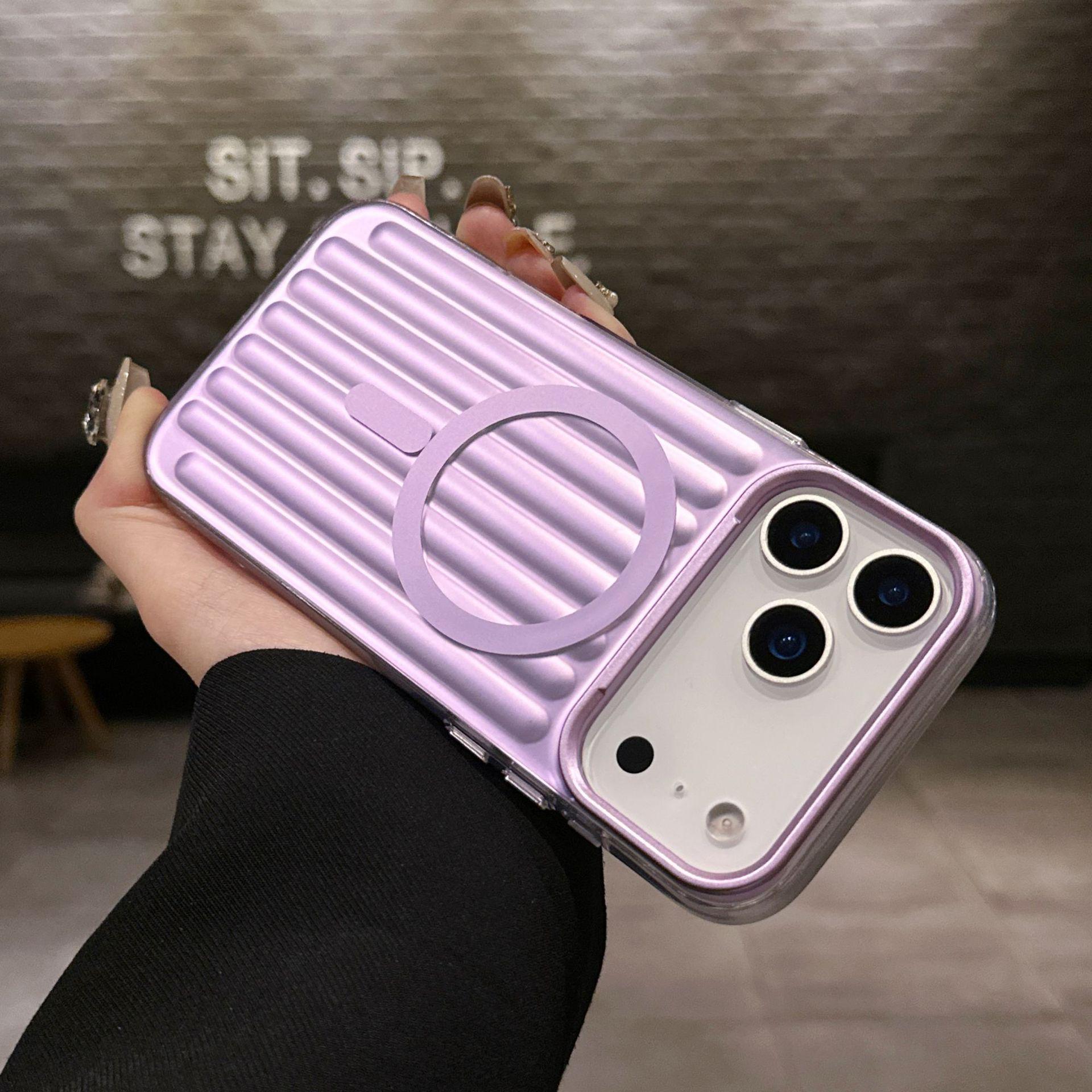 

Magnetic Colorful 3D Suitcase Phone Case for iPhone 17 Pro Max, Skin-Feel, Anti-Fall, Compatible with Apple 16 13