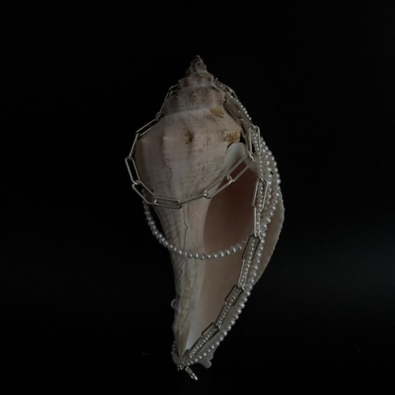 URNAVY Pearl Chain Necklace