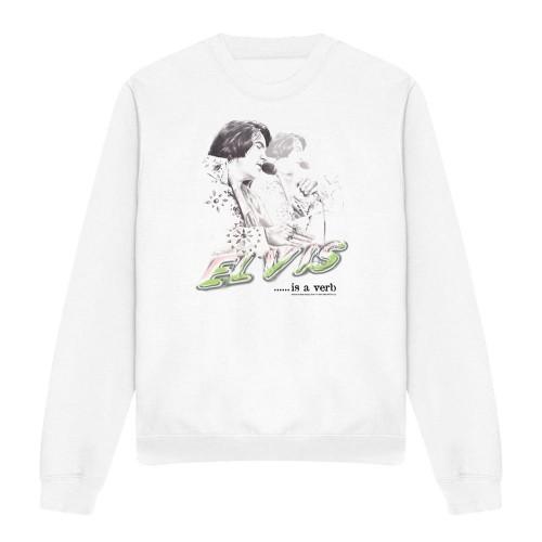 Elvis Unisex Adult Is A Verb Sweatshirt