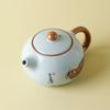 Tianqing Ru Kiln Gongfu Tea Set, Household Ceramic TeaPot and TeaCup, One Pot and Two Cups