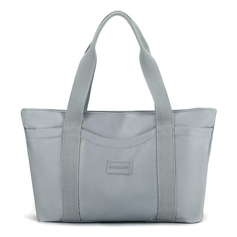 Large-capacity Tote Bag Women's 2024 New Nylon Cloth Shoulder Is Fashionable Simple Trendy Textured Portable