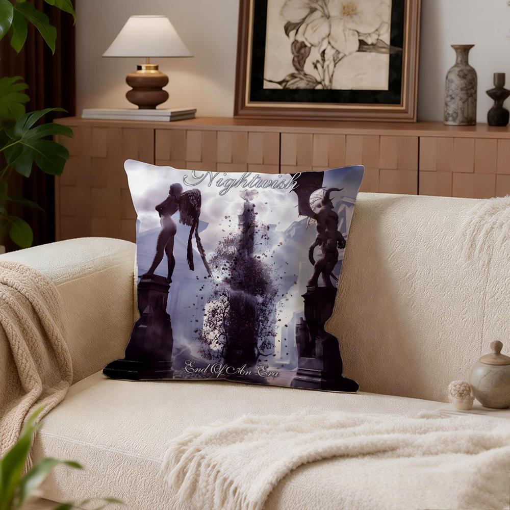Nightwish Cushion Cover Cushion Cover Set 4Pcs 50X50 45X45 40X40 Pillowcase Decorative Sofa Home Decor