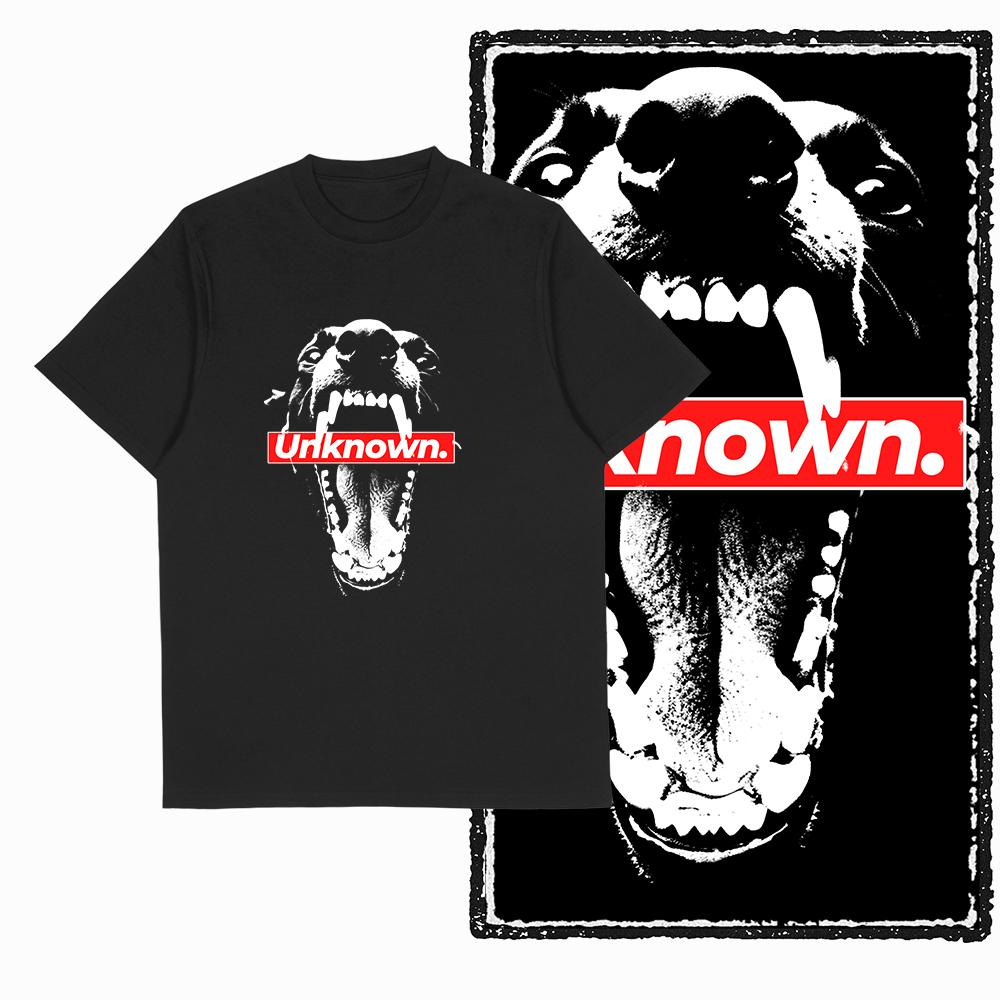 Coolmind U3 100% Baumwolle Übergröße Streetwear Cooler Druck Exklusives Grafik-T-Shirt für Männer Vintage SCHWARZ Herren Neuheit T-Shirt