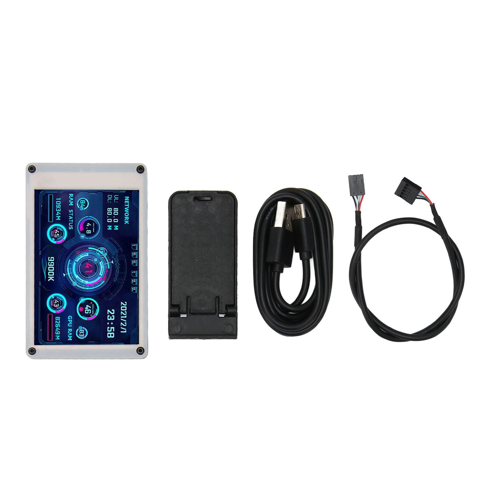 

3.5-дюймовий Монітор Температури Комп ютера Подвійний USB Панель Датчиків ПК Дисплей для AIDA64 Дані ПК CPU GPU RAM HDD