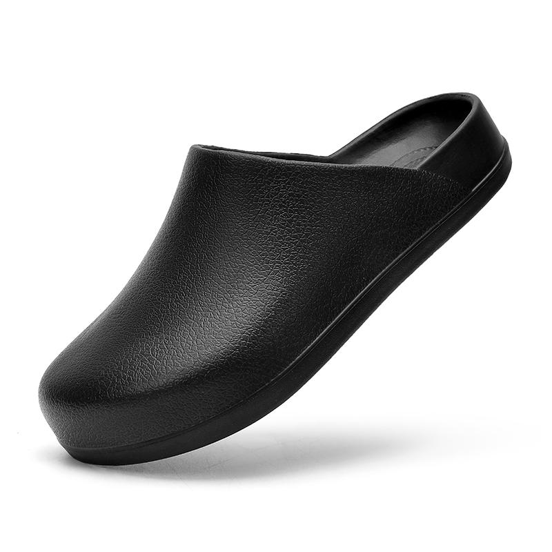 Fashion Thick Bottom Slippers Men Chef Shoes Non-Slip Bathroom Home Flip-Flops Soft Sole Eva Indoor Sandals Summer Beach Outdoor Slides