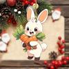 Delightful Car Acrylic Accessories Cute Easter Bunny And Carrot Hangings For Cars